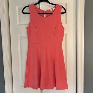 Ginger G Vibrant Pink Textured Dress